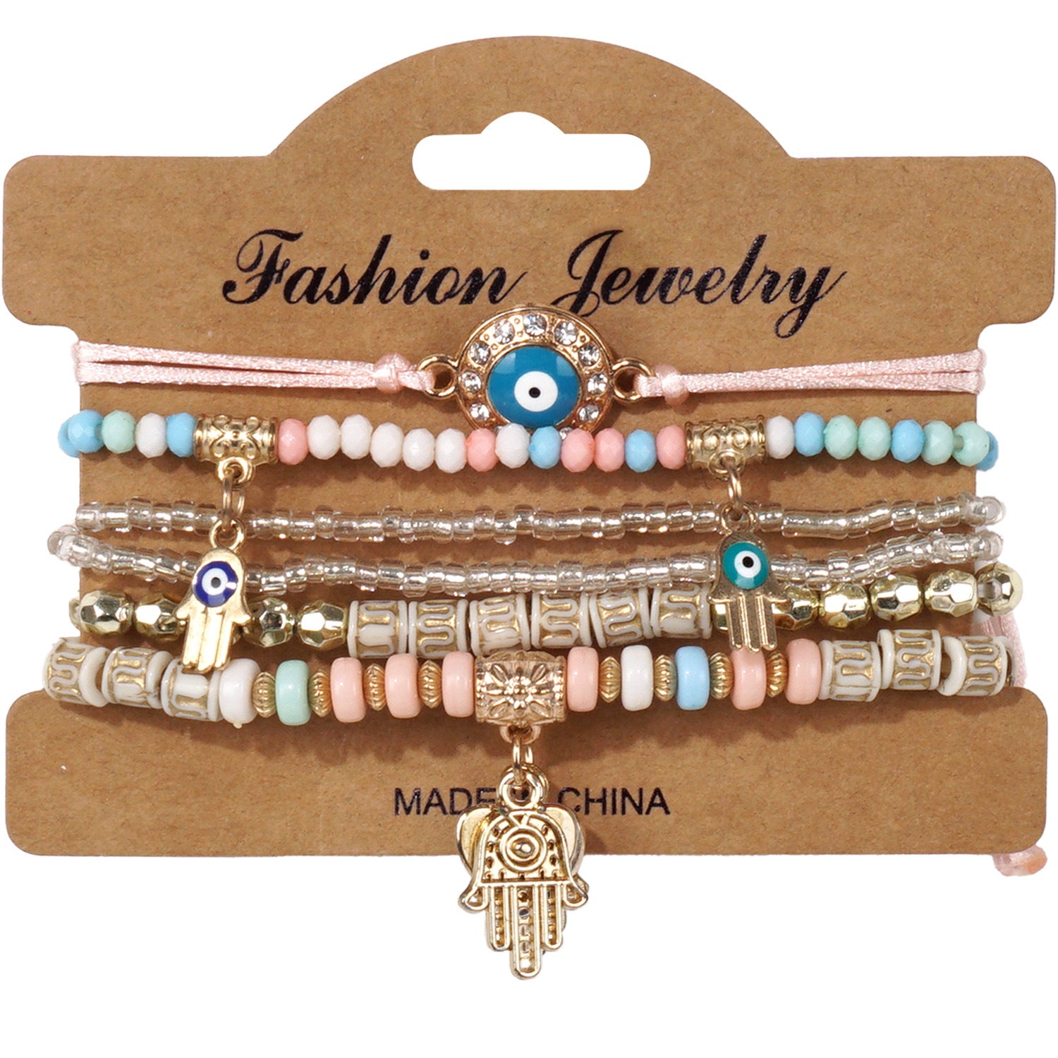 European and American Cross-Border Hot-Selling New Bohemian Bracelets Creative Tassel Multi-Layer Beaded Bracelets Fashion Jewelry