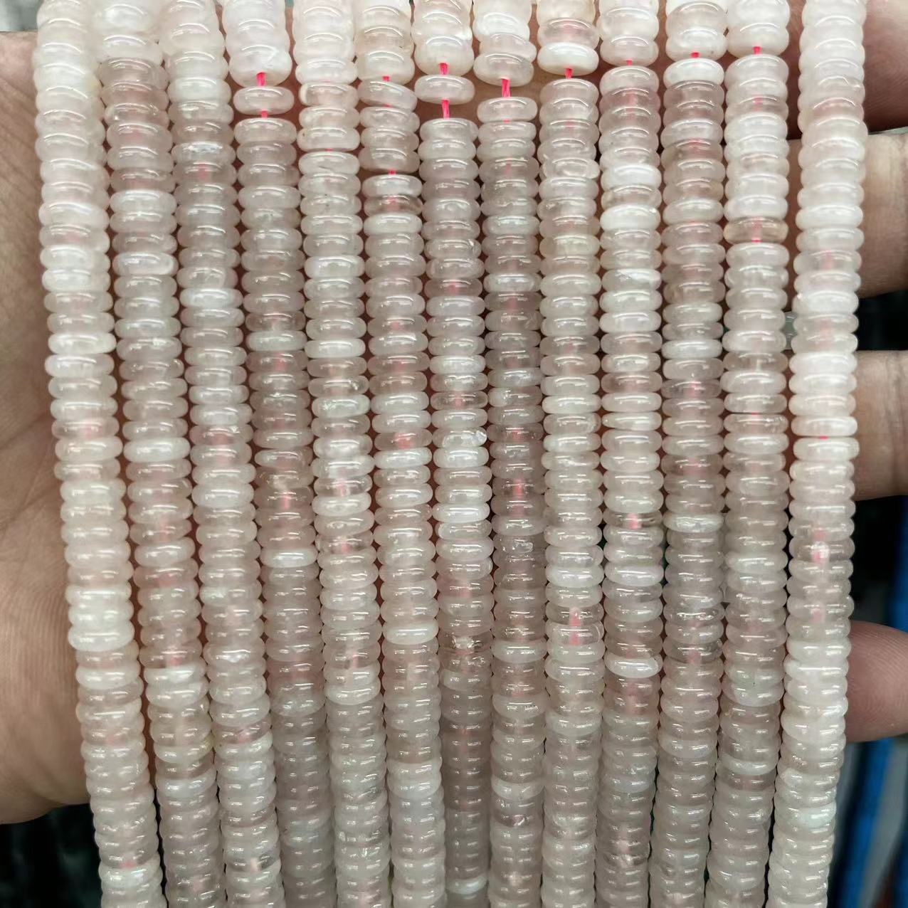 2×6 Natural Stone Colorfuled Crystal Abacus Beads Spacer Beads Beads Cross-Border Hot-Selling Jewelry DIY Bracelet Necklace
