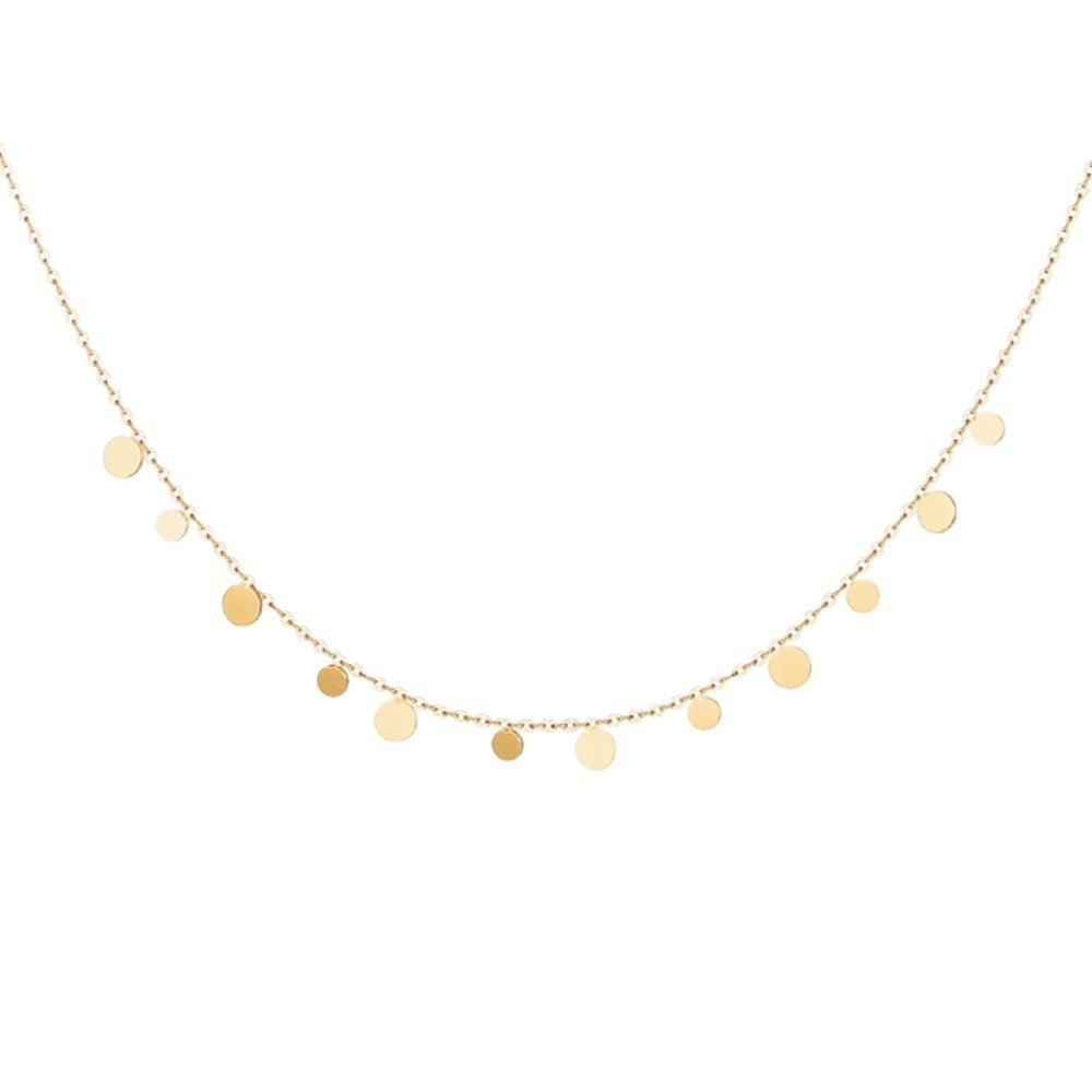 Collana Multistrato Pietra Naturale con Fiocco - Donna