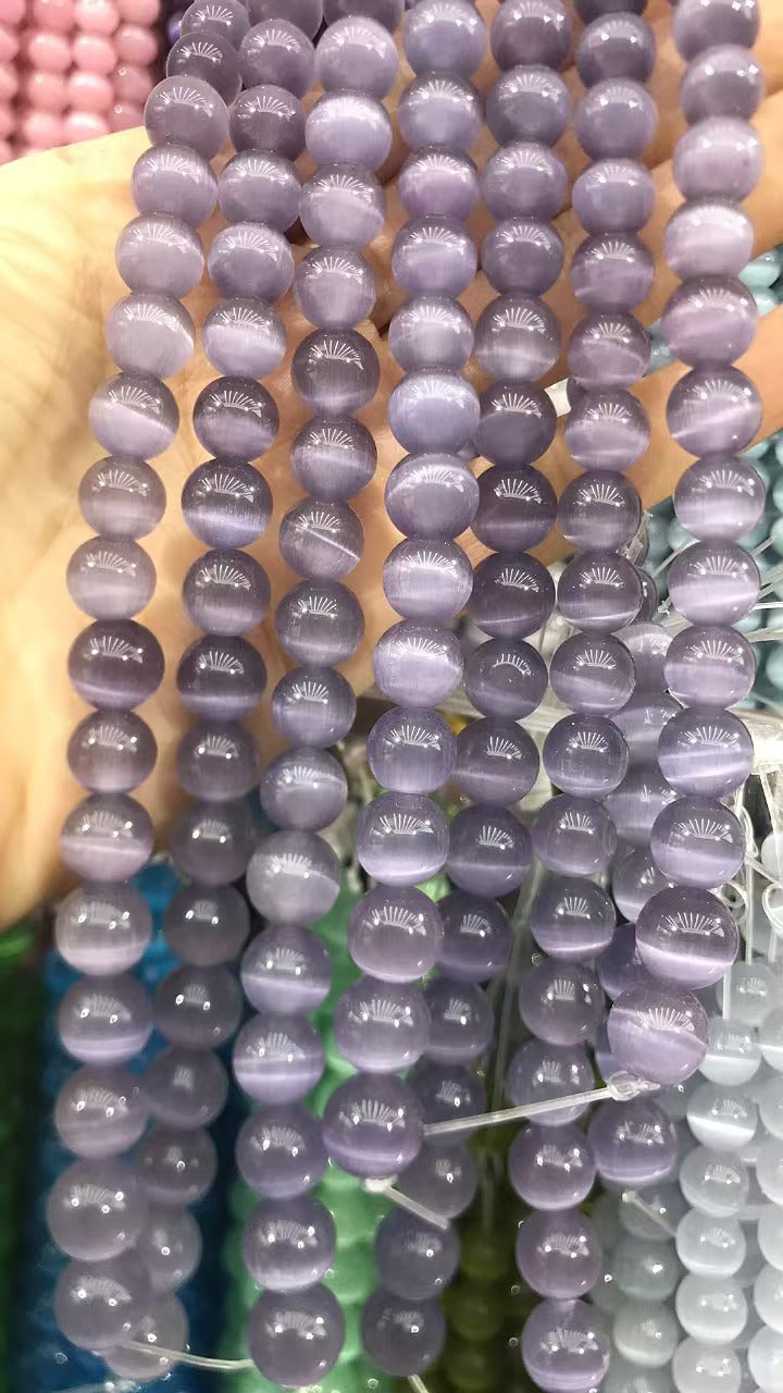 Cat's eye stone beads loose batch bracelet accessories diy jewelry accessories loose beads bracelet necklace material factory direct batch