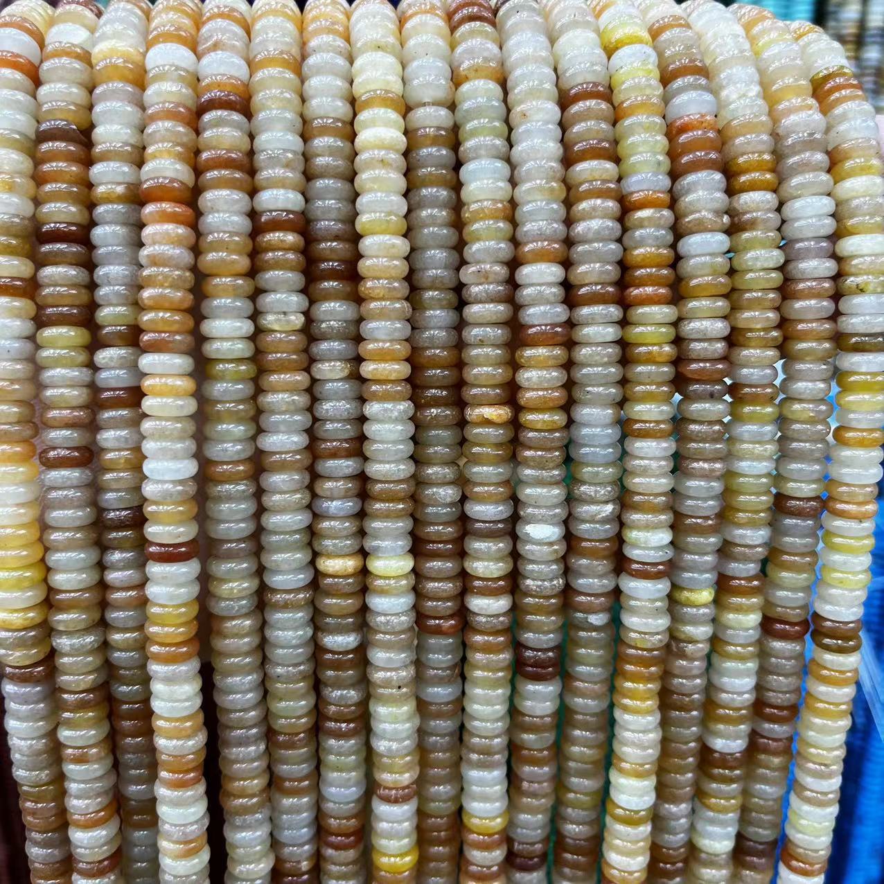 2×6 Natural Stone Colorfuled Crystal Abacus Beads Spacer Beads Beads Cross-Border Hot-Selling Jewelry DIY Bracelet Necklace