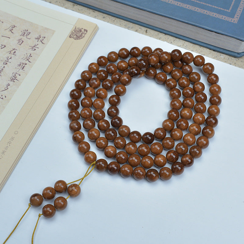 Natural Cook Bodhi Root DIY Woven Handheld Chain Plate Wen Play Chanting Bead String Men's and Women's Long Hanging Pendant