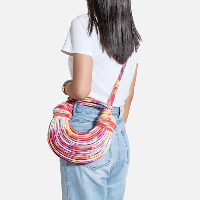 Borsa Intrecciata Noodle Bag Moda Estiva - Donna