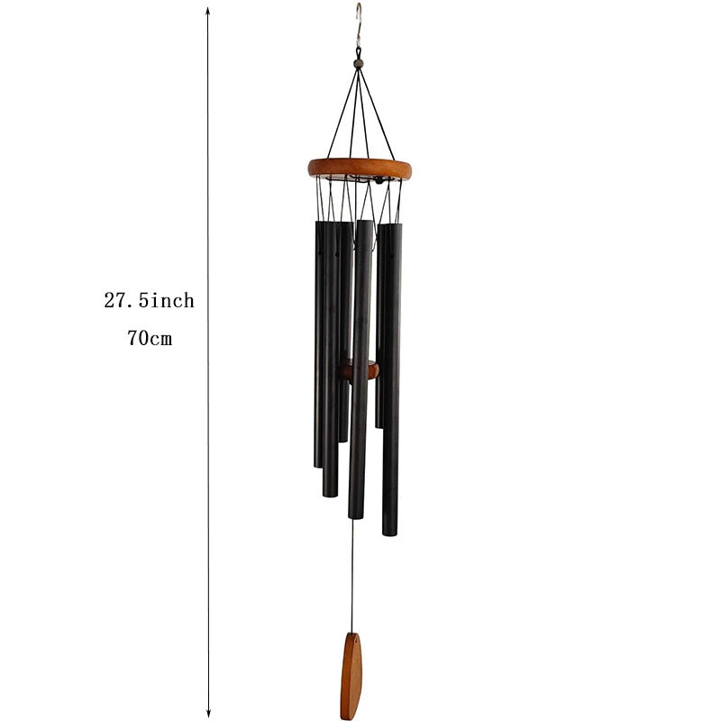 Cross-border explosions six-tube retro classic metal wind chime high sense aluminum tube metal hanging decoration home decoration wind chime