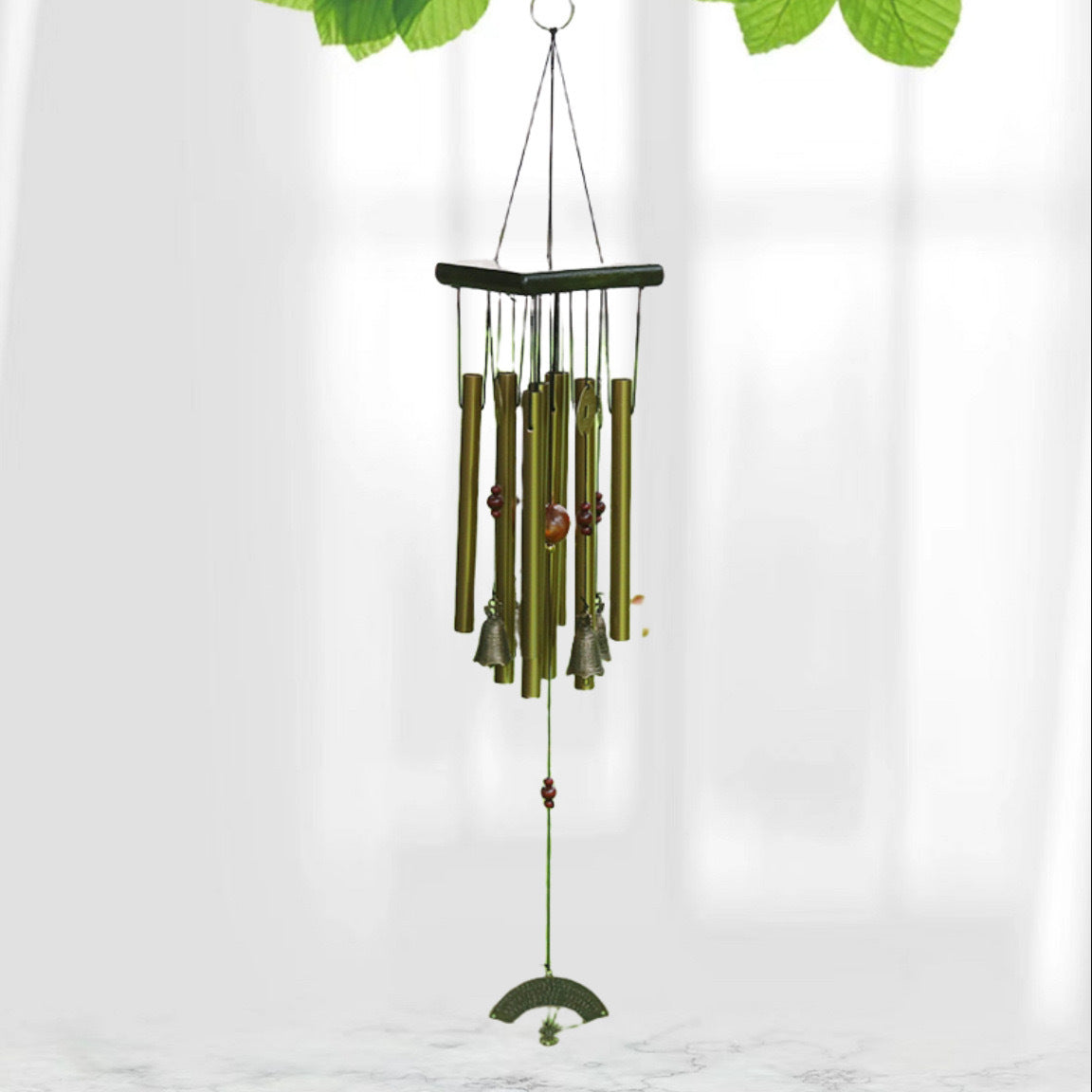 Cross-border explosions six-tube retro classic metal wind chime high sense aluminum tube metal hanging decoration home decoration wind chime
