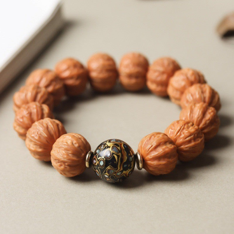 Monkey Head Natural King Kong Bodhi Star Moon Cooked DIY Accessories Men's and Women's Play with Handheld Chain Buddhist Prayer Bead String