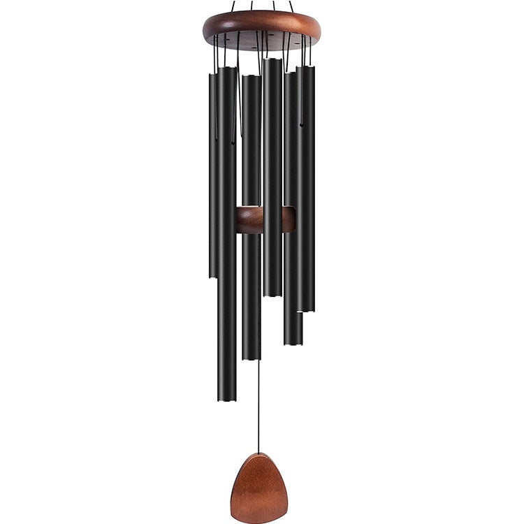 Cross-border explosions six-tube retro classic metal wind chime high sense aluminum tube metal hanging decoration home decoration wind chime