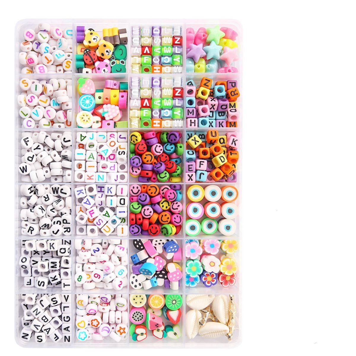 Cross-Border Bucket Beads DIY Accessories Kidsren's Pony Beads DIY Bracelet Jewelry Accessories Material Package Full Set