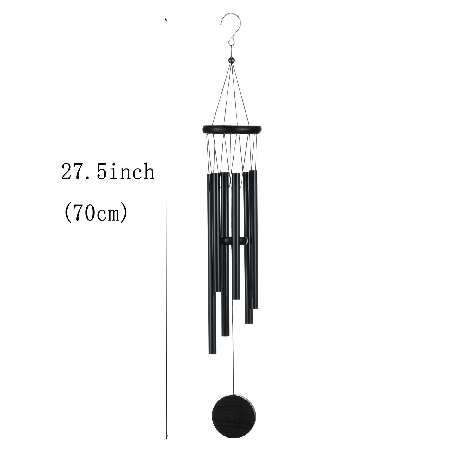 Cross-border explosions six-tube retro classic metal wind chime high sense aluminum tube metal hanging decoration home decoration wind chime