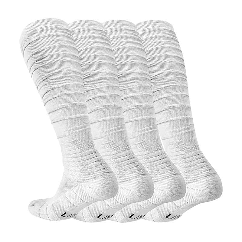 NFL Super Long Stacked Socks Adult Football Socks Football Socks Thickened Shock-absorbing Any terry Cotton High Socks