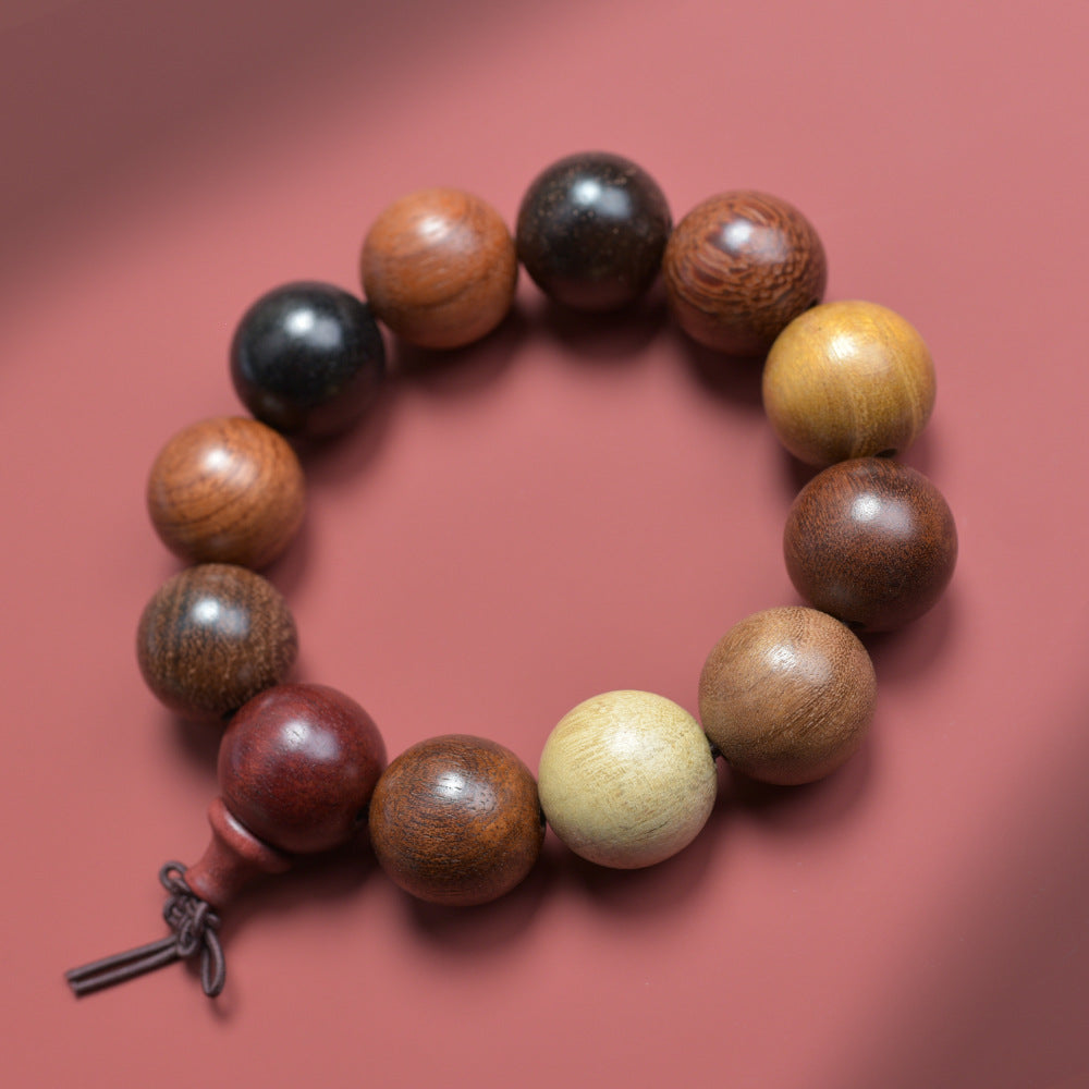 Natural multi-treasure sandalwood multi-circle bracelets 108 beads beads live supply manufacturers wholesale boutique Wen play chain