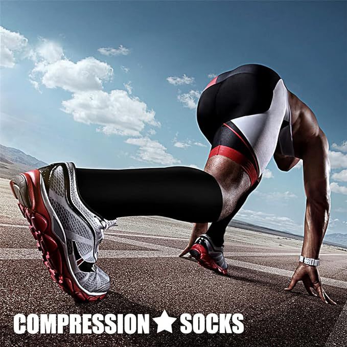 3 pairs of series cross-border sports compression socks stockings calf socks compression socks jump rope elastic socks riding socks