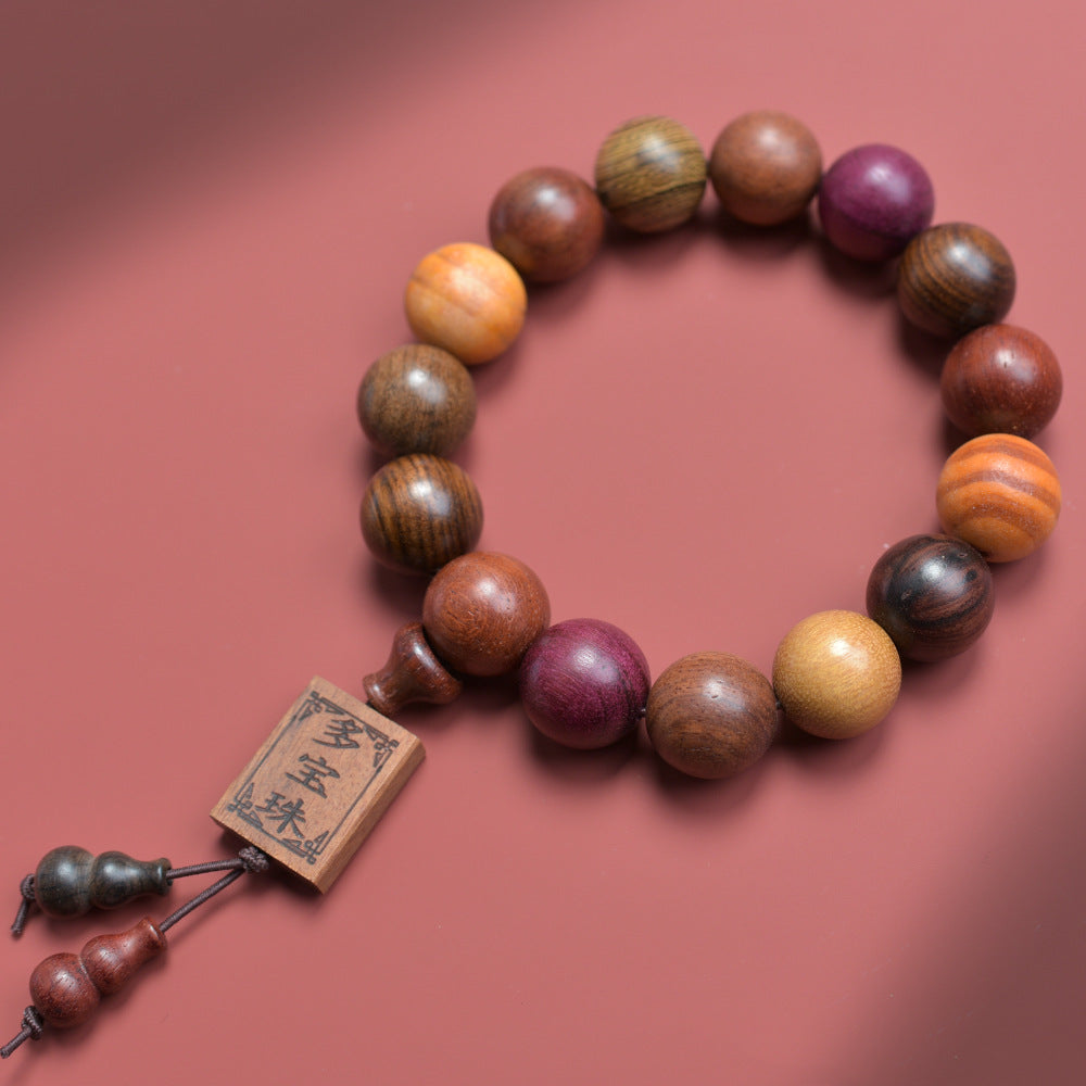 Natural multi-treasure sandalwood multi-circle bracelets 108 beads beads live supply manufacturers wholesale boutique Wen play chain
