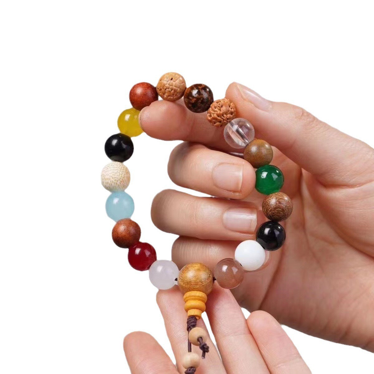 The latest Lingyin 18 seed bracelet fourth generation multi-treasure beads for men and women literary play rosary beads 18 seed bodhi beads bracelet