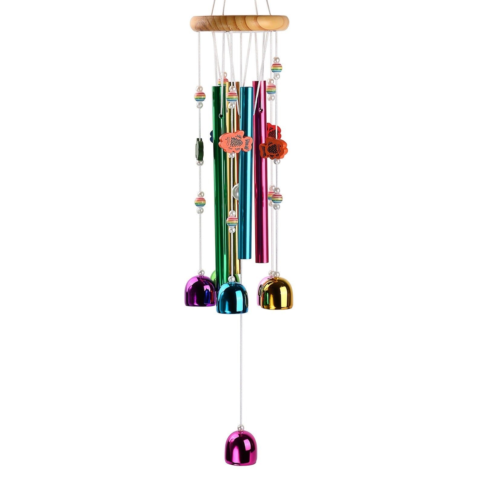 Cross-border explosions six-tube retro classic metal wind chime high sense aluminum tube metal hanging decoration home decoration wind chime