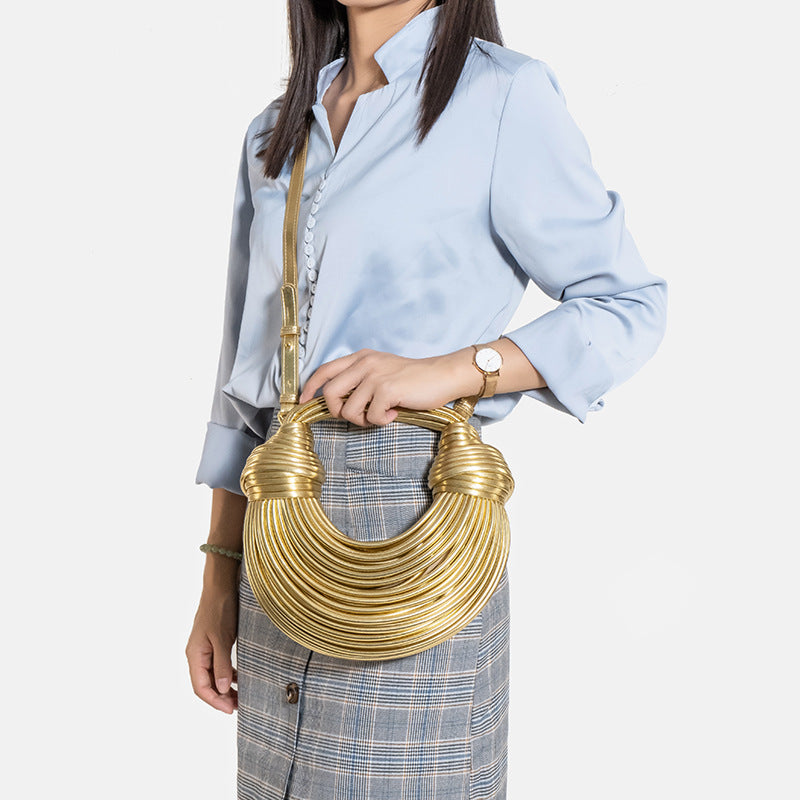 Borsa Intrecciata Noodle Bag Moda Estiva - Donna