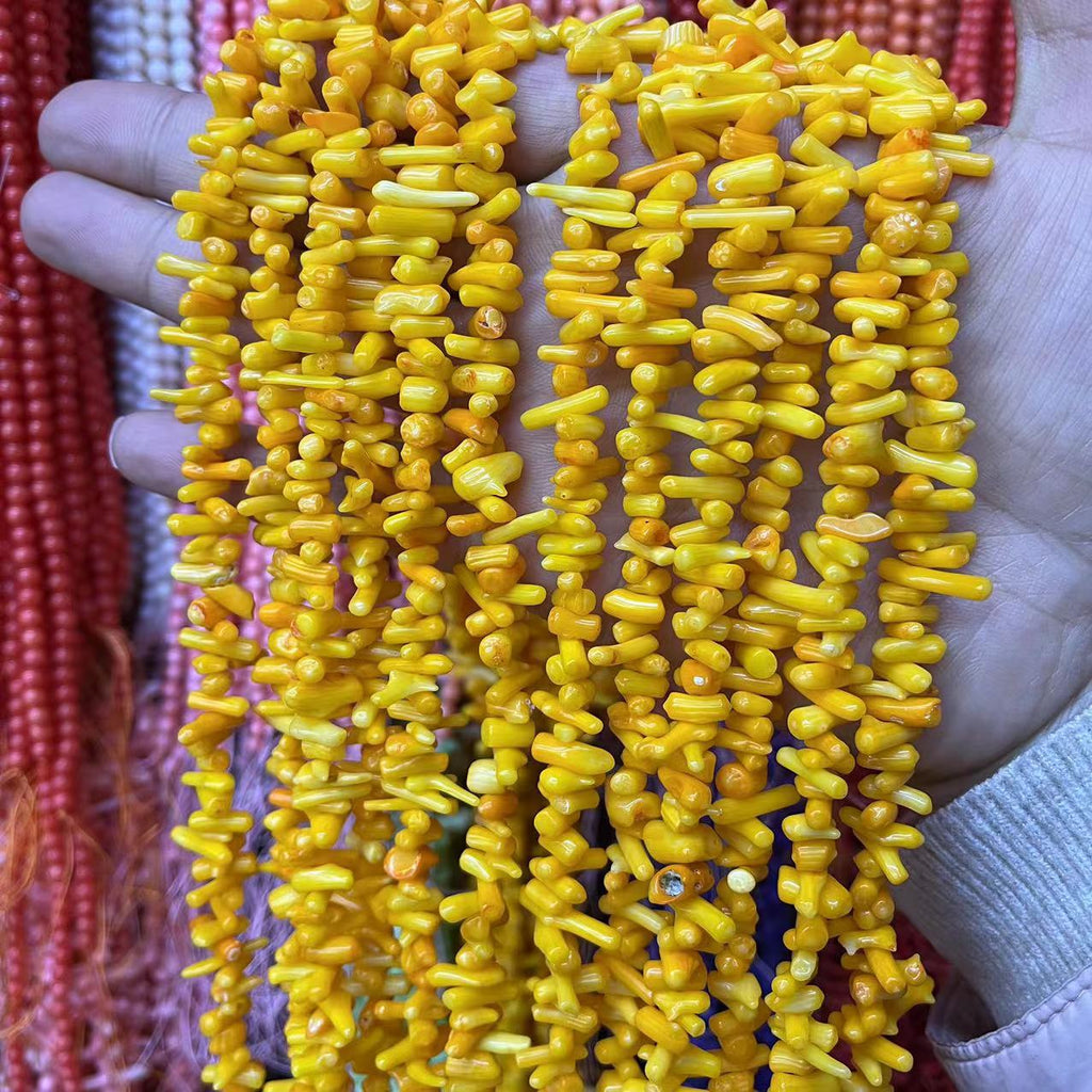 Sea Bamboo Coral, Asymmetrical Coral Fine Seedlings, Thin Branches, DIY Bracelets, Accessories, Semi-finished Accessories, Loose Beads Wholesale