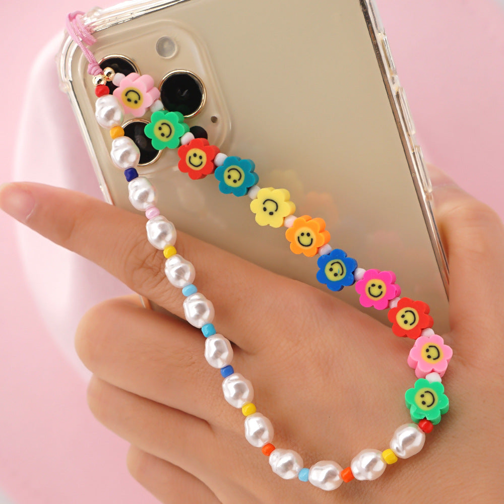 Factory direct supply handmade beaded mobile phone lanyard, Bluetooth speaker lanyard, flashlight, fan, selfie stick, U-disk sling
