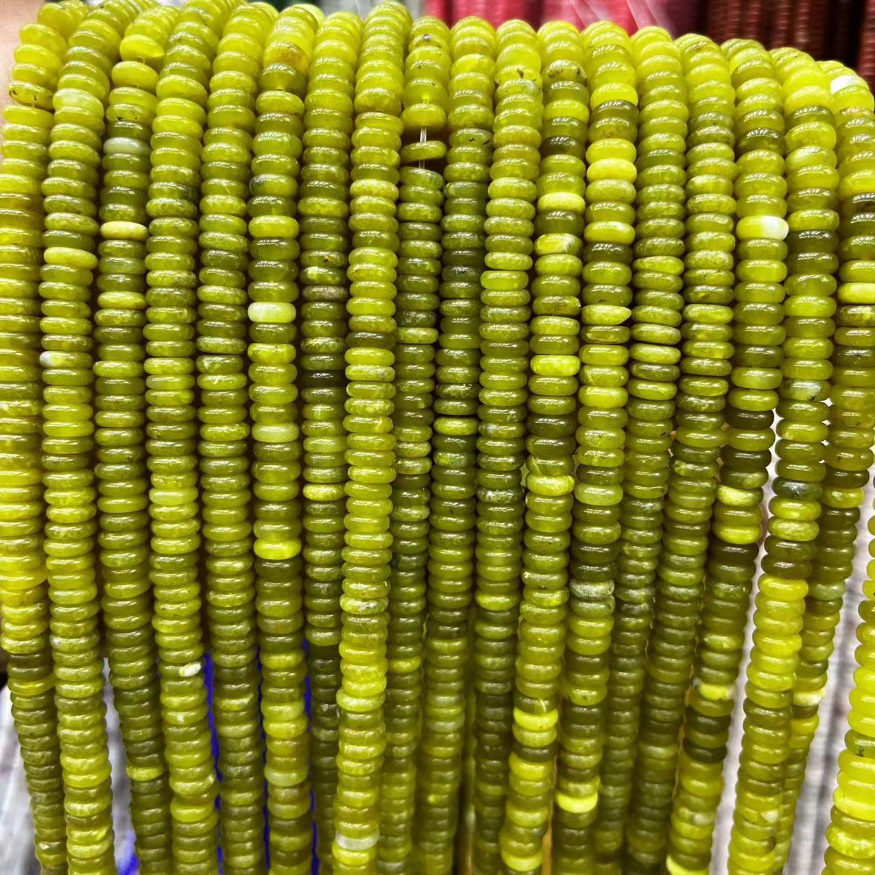 2×6 Natural Stone Colorfuled Crystal Abacus Beads Spacer Beads Beads Cross-Border Hot-Selling Jewelry DIY Bracelet Necklace