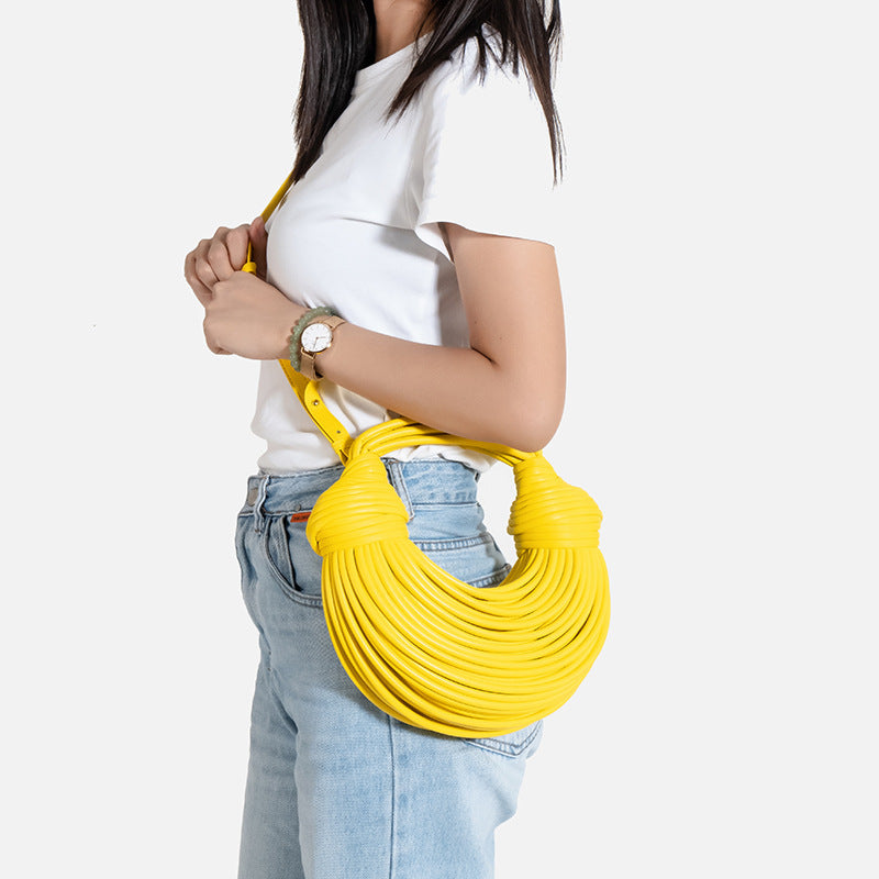 Borsa Intrecciata Noodle Bag Moda Estiva - Donna