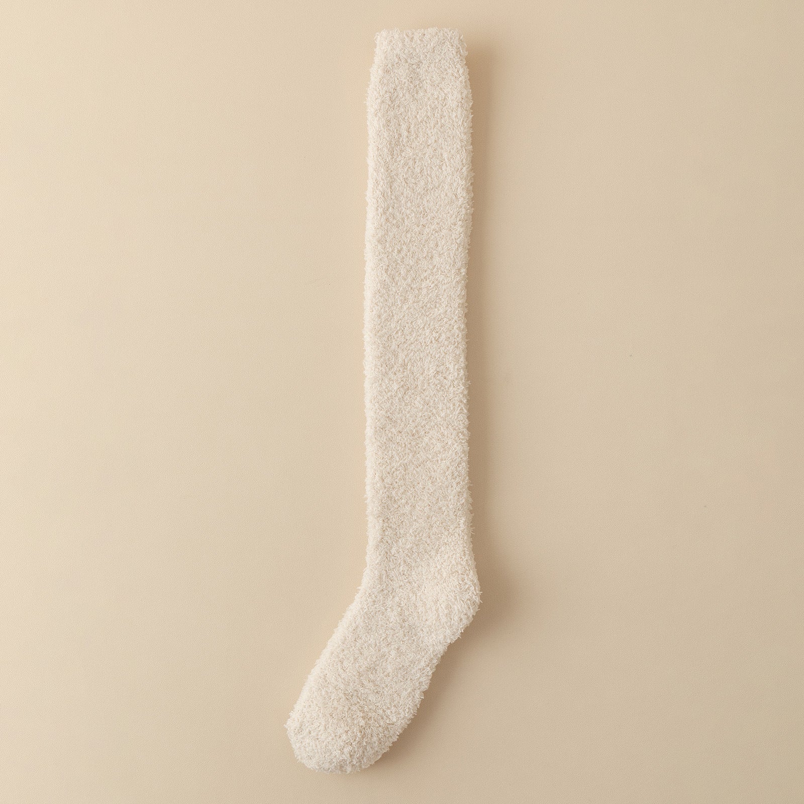 Coral velvet socks women's knee socks autumn and winter fleece-lined thick long tube warm floor sleep calf socks high socks