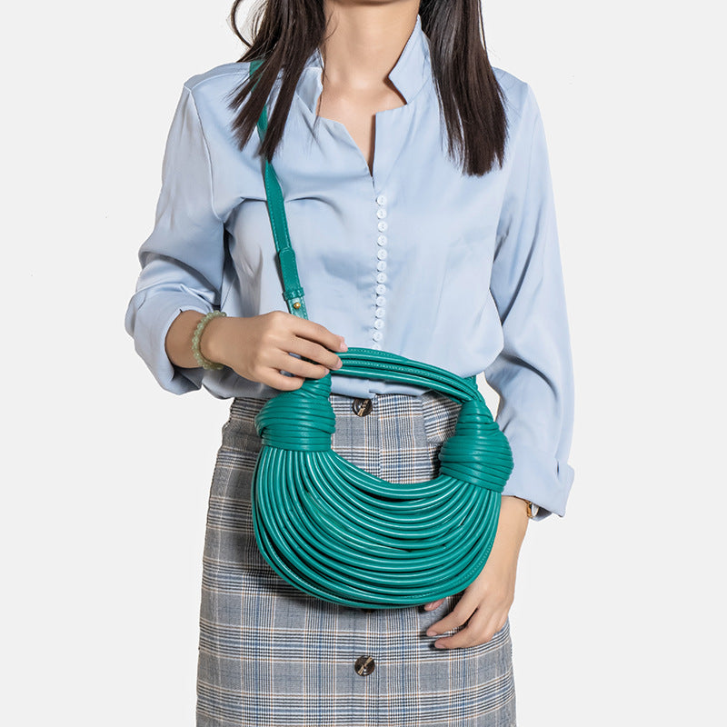 Borsa Intrecciata Noodle Bag Moda Estiva - Donna