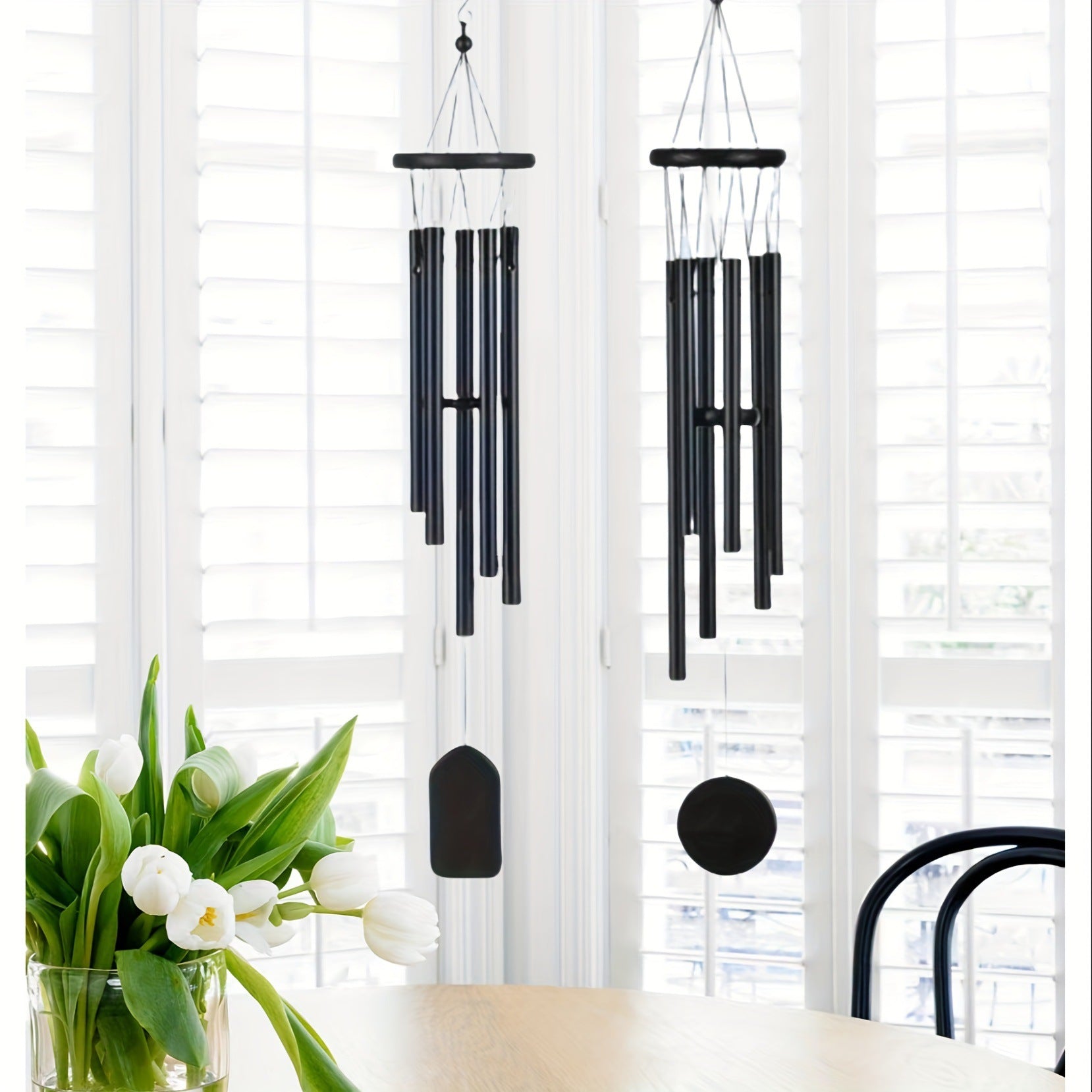 Cross-border explosions six-tube retro classic metal wind chime high sense aluminum tube metal hanging decoration home decoration wind chime
