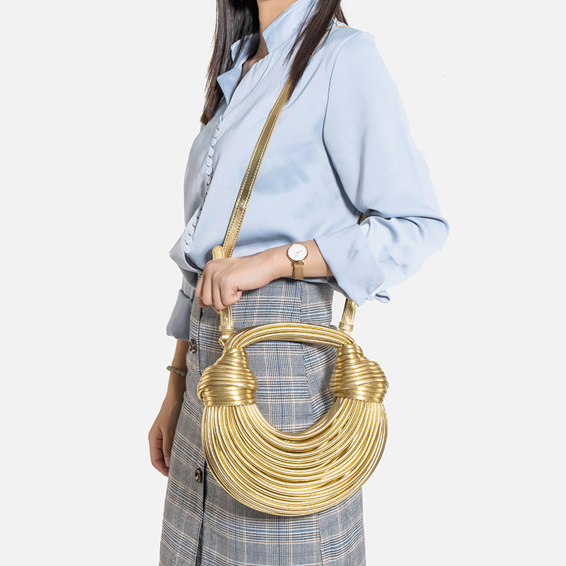Borsa Intrecciata Noodle Bag Moda Estiva - Donna