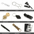 Kit di Sopravvivenza 14 in 1 per All Aperto Escursionismo e Sicurezza