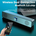NNEOBA Soundbar Per PC Connettività USB E AUX 3,5 Millimetri 3D Audio Deep Bass