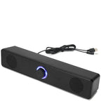 NNEOBA Soundbar Per PC Connettività USB E AUX 3,5 Millimetri 3D Audio Deep Bass