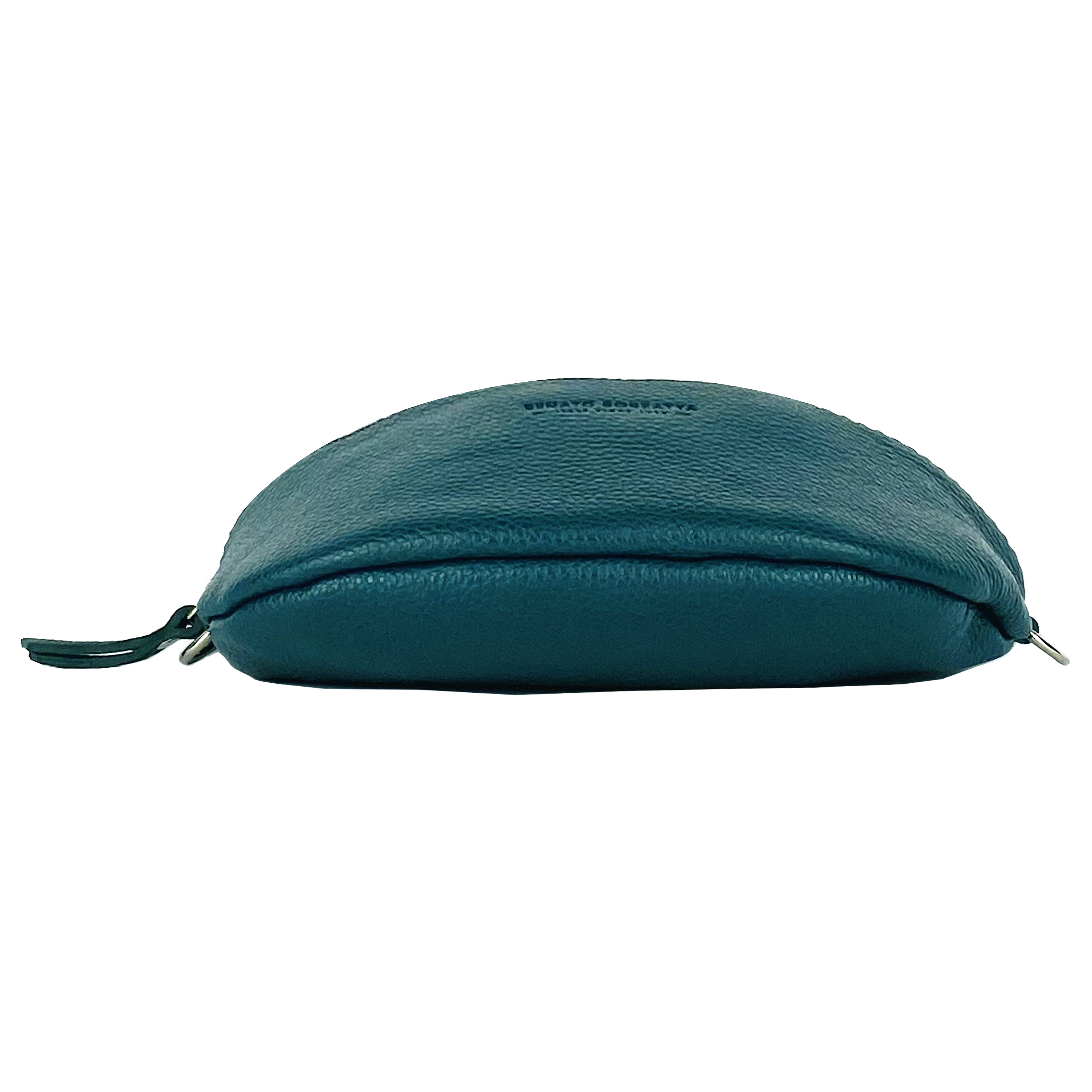 RB1015BZ | Fanny pack with removable shoulder strap in Genuine Leather Made in Italy. Polished Nickel metal snap hook attachments - Brassy color - Dimensions: 24 x 14 x 7