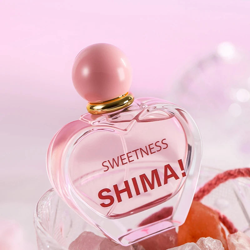 Creative Brand Unisex Heartshaped Perfume Fresh Natural Orange Berry Woody Rose Light Perfume Sweet Girlish Love Fragrance Spray