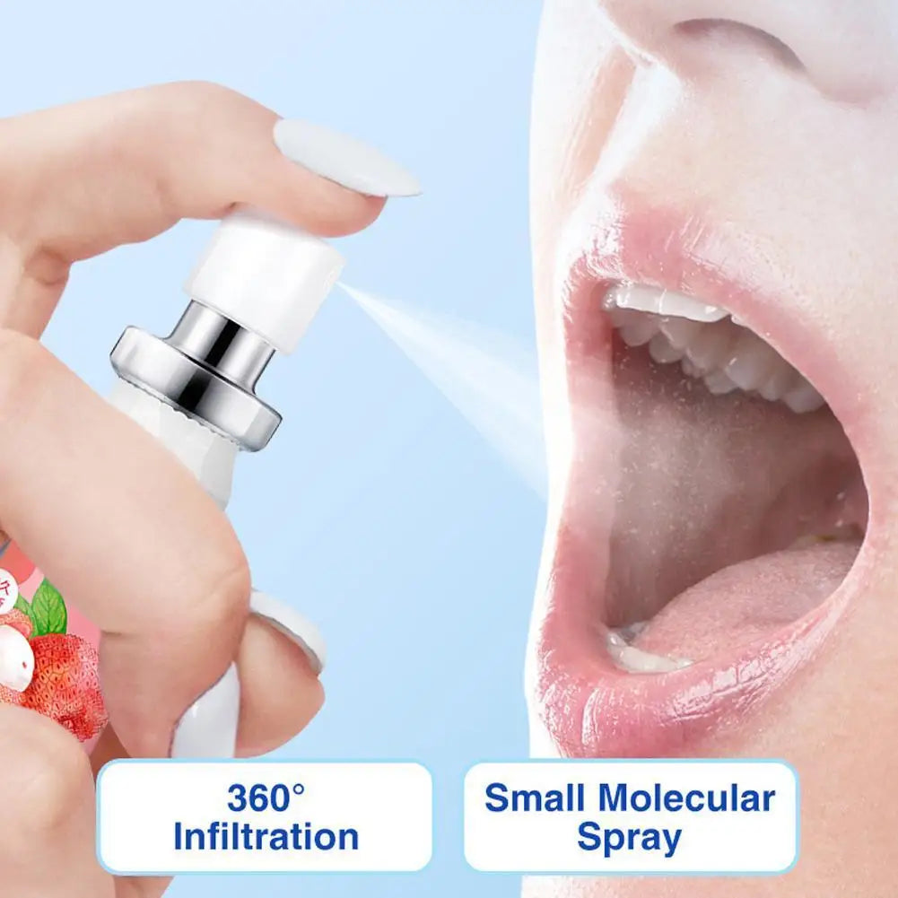 20ml Long-Lasting Breath Freshener Spray Fruity Flavor Mint High-Energy Mint Ingredients Oral Care Products Breath Freshener
