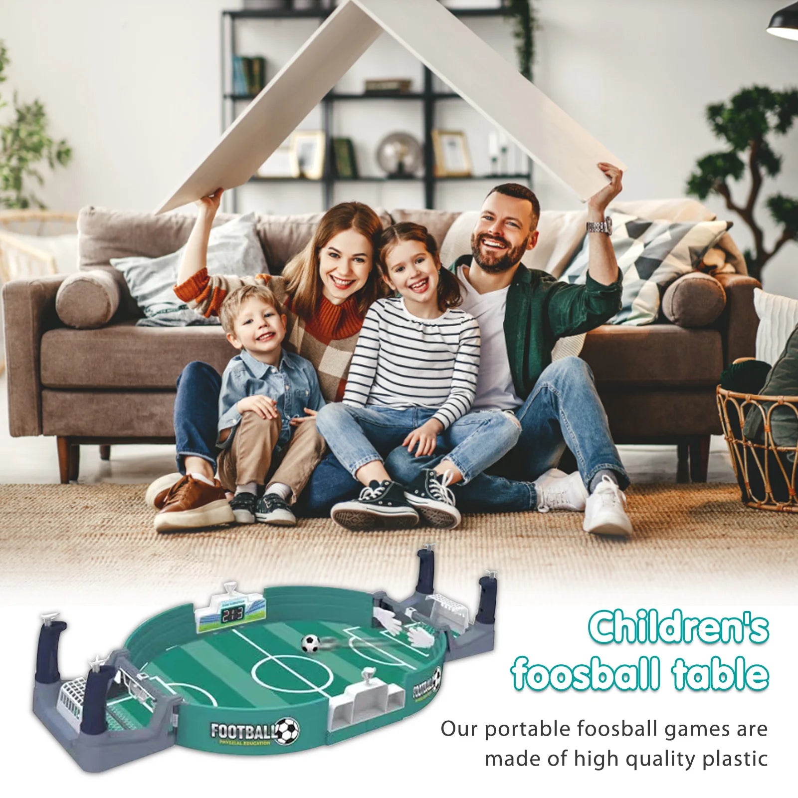 Tavolo interattivo Gioco da calcio Tavolo da calcio Tavolo da battaglia doppio Puzzle interattivo Gioco da tavolo Gioco di calcio per due persone Regalo per bambini