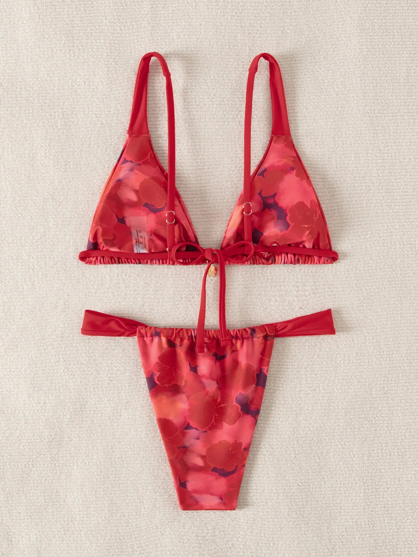 Nuovo Set Bikini Triangolo 2026 - Costume da Bagno Push-Up con Stampa Floreale e Slip Brasiliano