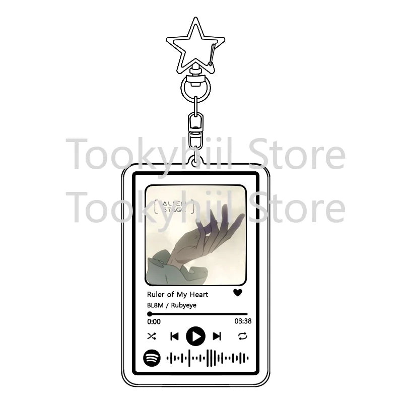 Popolare 26 brani Alien Stage Music Portachiavi Colonna sonora originale LUKA Accessorio per donna Ciondolo per borsa Playlist Codice Keying Fans Regalo