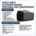 Condizionatore d'aria portatile, climatizzatore mobile per camper, tenda, camion, parcheggio, esterni, auto, campeggio, 220V R290/R134a 5200Btu
