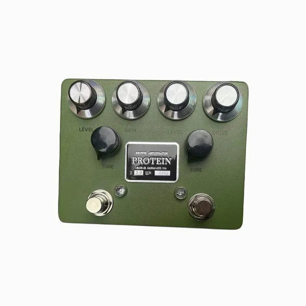 LY-ROCK BR0WNE PROTEIN Pedale distorsione overdrive per chitarra elettrica, clone originale