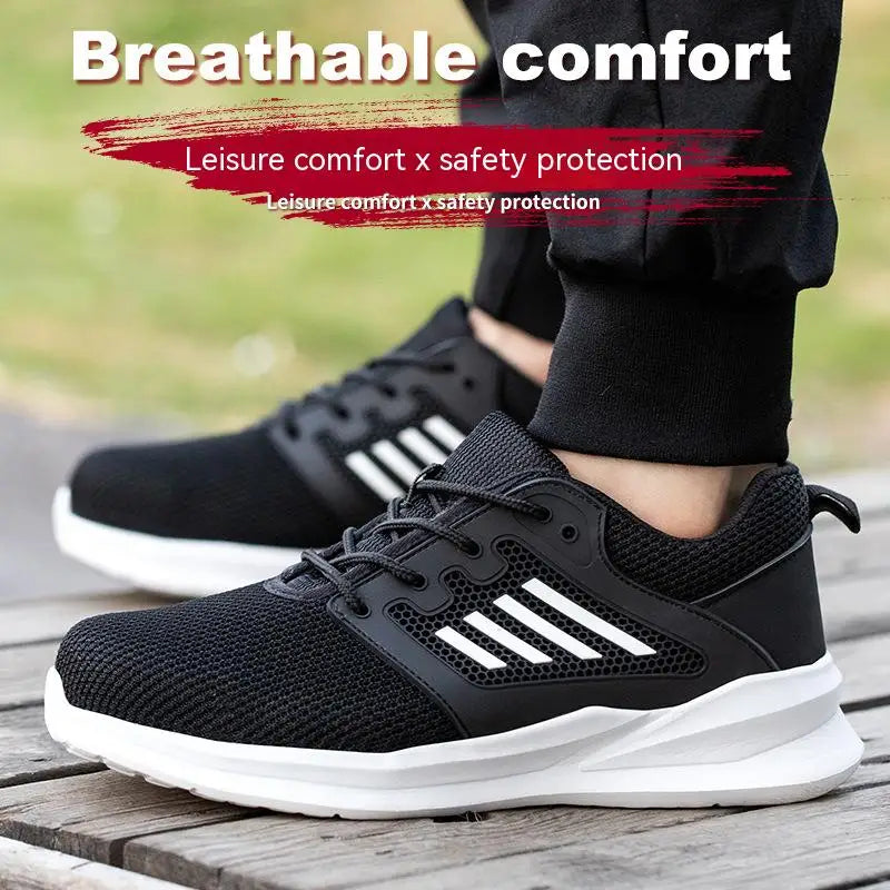 Sneakers da lavoro scarpe con punta in acciaio scarpe antinfortunistiche da uomo scarpe da lavoro antiforatura stivali moda indistruttibile calzature sicurezza