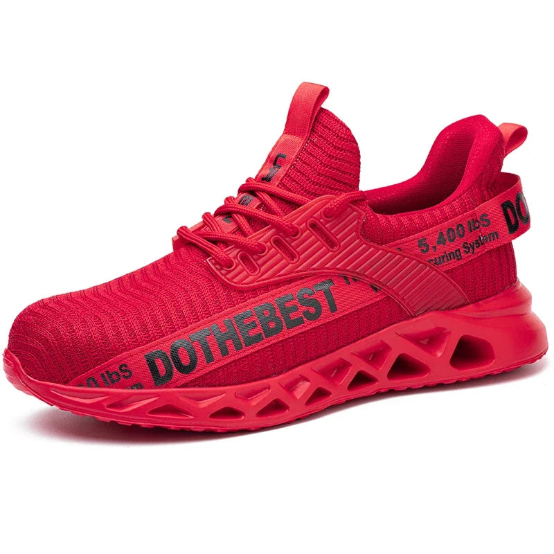 Scarpe antinfortunistiche da uomo per scarpe da ginnastica da lavoro donna uomo scarpe da lavoro con punta in acciaio scarpe protettive di sicurezza leggere anti-sfondamento anti-perforazione