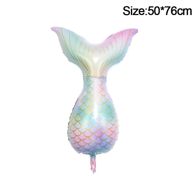 Set di stoviglie usa e getta per la decorazione della festa di compleanno della sirena piatti per la coda della sirenetta forniture per feste a sirena per ragazza decorazioni per matrimoni
