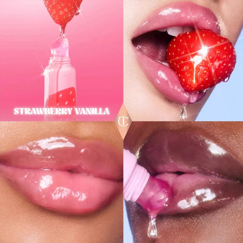 Charlotte Tilbury CT Maschera labbra idratante e riparatrice, Balsamo labbra schiarente ed esfoliante, Rossetto solido in gel, Lucidalabbra