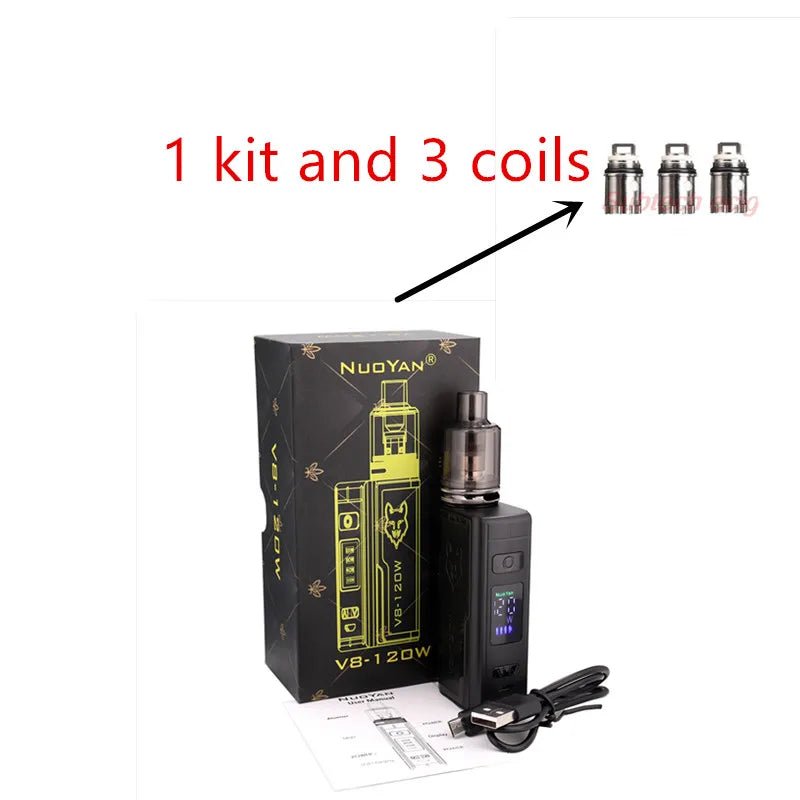 Smoke E5 Kit 120W Vape Box Mod con atomizzatore serbatoio Pod da 2.5ml 1800mAh batteria integrata schermo OLED sigaretta elettronica vaporizzatore penna Vape