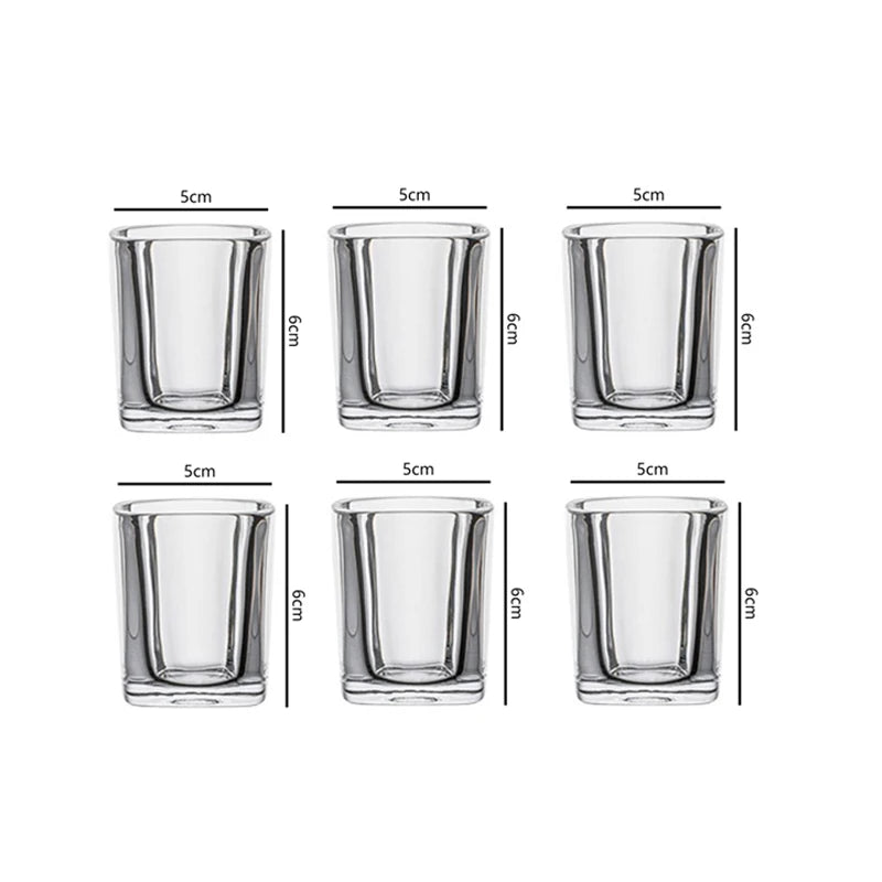 Set da 6 bicchieri da vino di lusso, bicchieri di vetro trasparenti, bicchieri da cocktail squisiti, bicchieri da whisky in stile europeo, bicchieri da birra Brandy