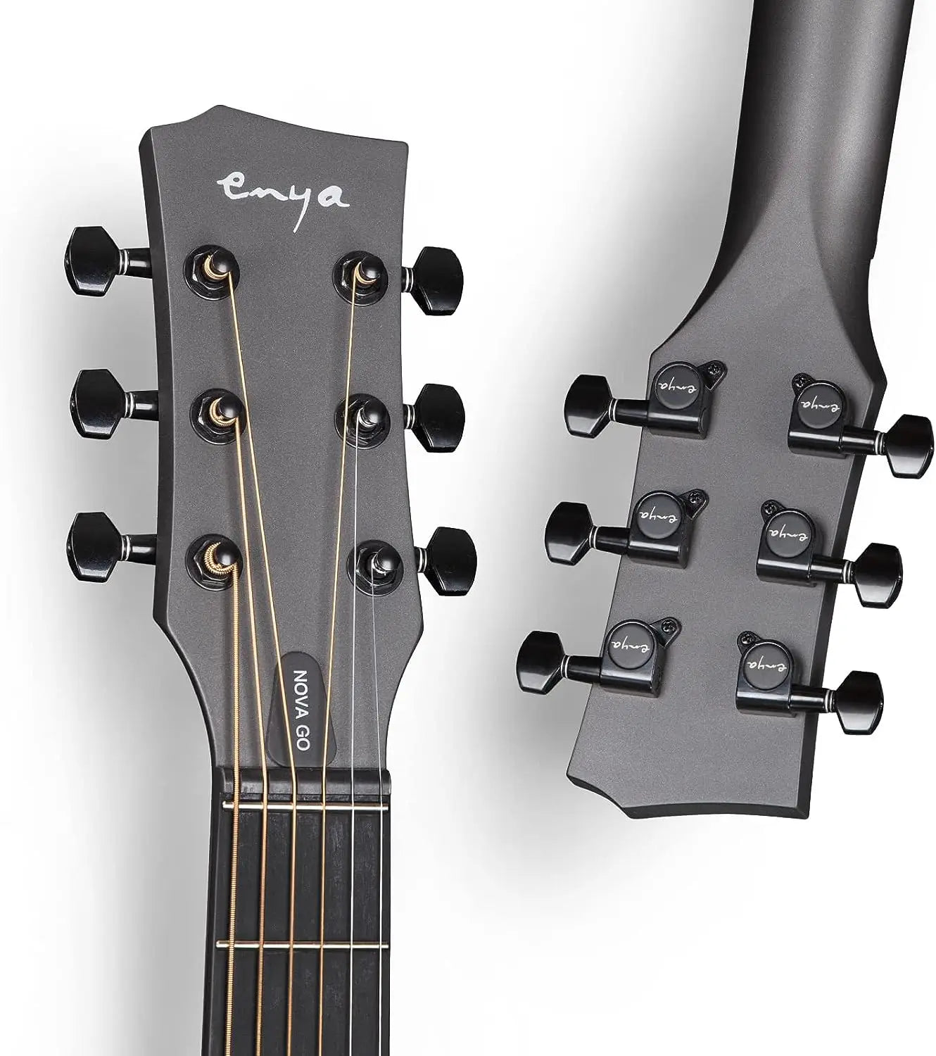 Enya NOVA GO SP1 Chitarra Acustica-Elettrica in Fibra di Carbonio da 35 Pollici con Effetti Integrati, Bluetooth e Pacchetto per Principianti