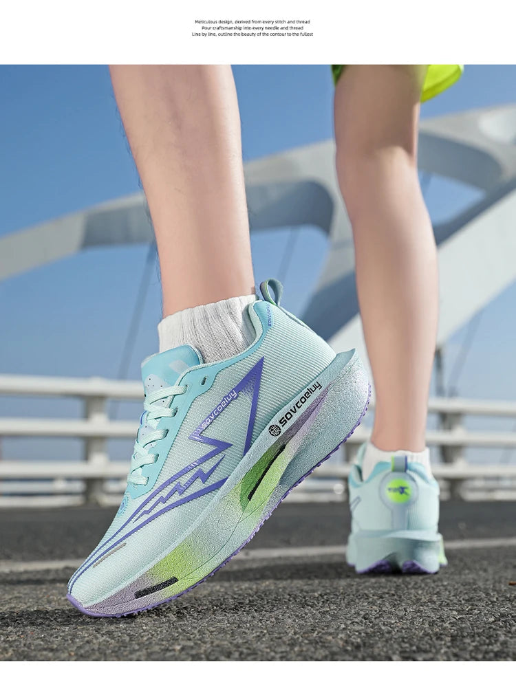 Scarpe da corsa Carbon Board Specialità Maratona Uomo Sport Traspirante Leggero Donna Comodo Atletico Scarpe da ginnastica antiscivolo
