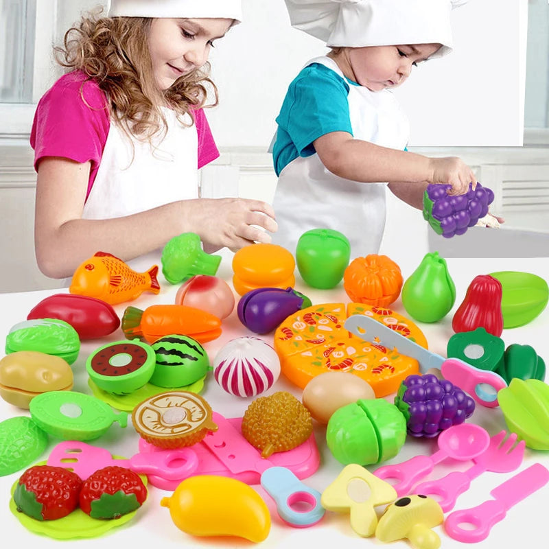 25 pezzi Set fai da te taglio di frutta giocattolo musicale simulazione verdura frutta e verdura giocattolo per bambini ragazza ragazzo cucina set di cibo