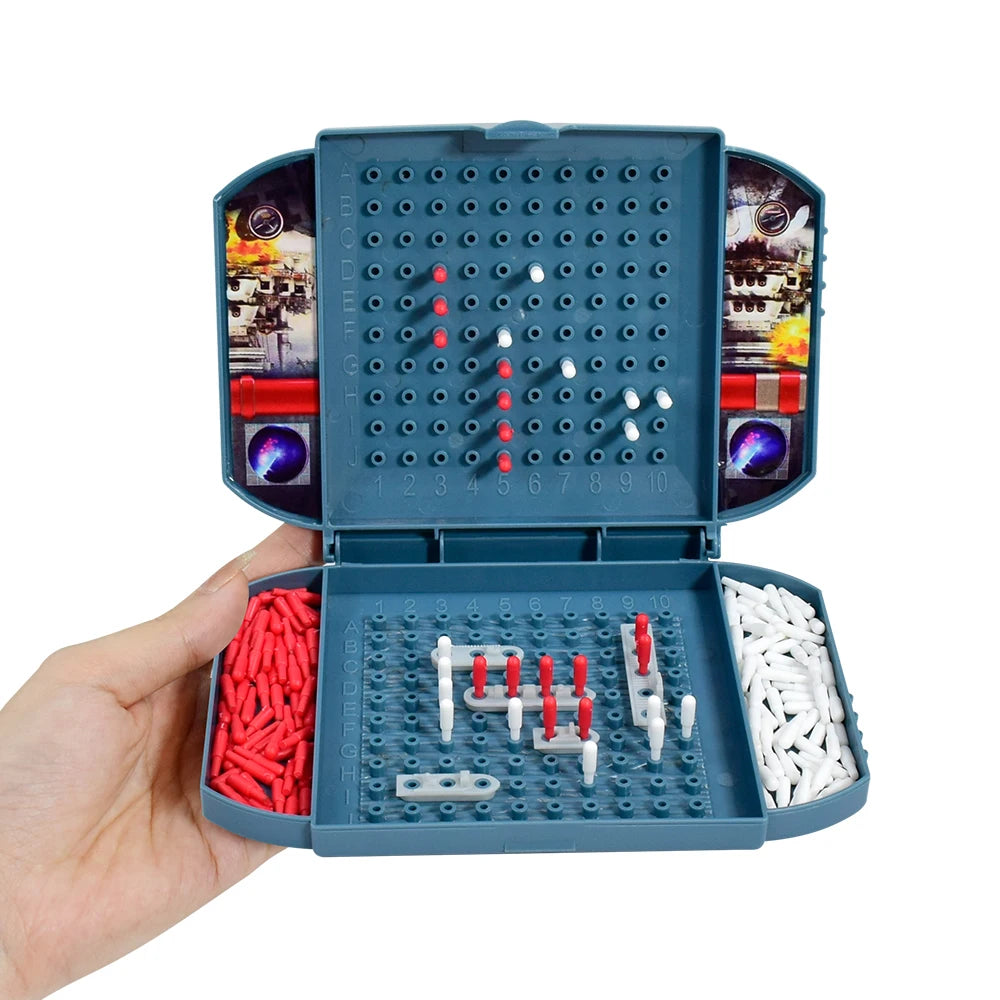 Bambini Interessante nave da guerra Sea Ship Giochi da tavolo Giocattoli Corazzata per due giocatori Il classico gioco da tavolo strategico da combattimento navale per Ki