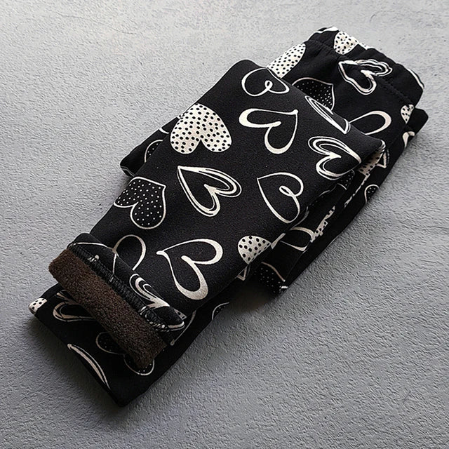 Pantaloni da ragazza primavera autunno inverno neonate leggings in pile sottile dolce pantaloni slim floreali mimetici retrò abbigliamento per bambini